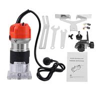 Electric Compact Wood Router Tool Handheld Palm Trim Router for Woodworking 30000RPM Trimmer Slotting Trimming Carving Machine Cabinet Processing Joiner Tool Set 650W Wood Laminate Router