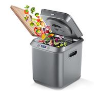 Electric Compost Bin for Kitchen, 2.5 L Smart Countertop Composter with Odorless Auto-cleaning, 4 Hours Low Noise Electric Composter for Indoor Home Use