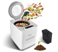 Electric Composter, 3.8L Kitchen Compost Bin with Odor Control, Rapid Drying Food Cycler for Efficient Food Waste Transformation