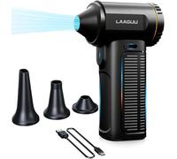 Electric Compressed Air Duster, 130000RPM Adjustable Infinitely Speed Handheld Mini Blower Cordless, 8000mAh Portable Power Fan Home Cleaner for Car Keyboard Computer PC Outdoor