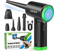 Electric Compressed Air Duster Cleaner for PC - 3-Gear Adjustable Mini Blower with LED Light for Laptop, Keyboard, Electronics, Home Cleaning, Alternative to Canned Air Duster