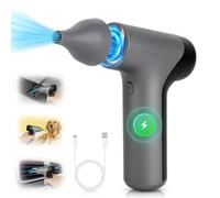 Electric Compressed Air Duster, High-Power Air Blower, Reusable Compressed Air Cleaner for PC Electronics, 4-Gear Adjustable Mini Jet Duster, Portable Fast Charging for Home, Office, Car Outdoor Use