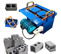 Electric Concrete Block Maker, Hollow Brick Making Machine for Pavers, Garden Tiles, and Walkway Bricks, Efficient Cement Block Forming Equipment