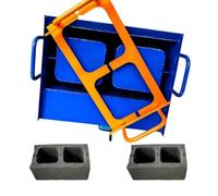 Electric Concrete Block Making Machine, Two-Hole Hollow Brick Maker, 45s Fast Forming, 30 Bricks/H, 200-220 Vibration Freq