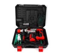 Electric Concrete Breaker Demolition Hammer Jackhammer Jack Drill Power Tool Set Demolition Drill Concrete Breaker Chisel 2200w Heavy Duty for Slotting Breaking Cement Wall with Carrying Case