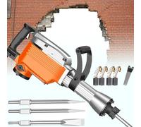 Electric Concrete Breaker, Lightweight Powerful Chisel and Hammer Kit for Demolition Work, Easy to Control, Heavy-Duty Applications
