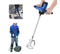 Electric Concrete Cement Mixer, 2600W Mortar Adhesive Mixer, Paint Mixer, Plaster Mixer, Grout Mixer | M14 Adjustable Spiral Rod | 6 Speeds Control | Agitator Ø 4.8 x 7.5 Inch | Ideal for Mixing Glue