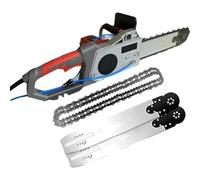 Electric Concrete Chain Saw, 5800/6500W Diamond Wet Saw, Handheld Cutting Tool with 2 Bars & Chains, for Granite & Reinforced Concrete, Dust Removal