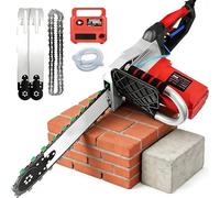 Electric Concrete Chain Saw, 5800W Handheld Wall Cutter with Water Fed Dust Suppression, Diamond Chain Cutter for Granite and Concrete Grooves, 480mm