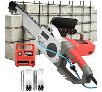 Electric Concrete Chain Saw, 5800W Handheld Wall Cutter with Water Suppression, 6000 RPM Diamond Chain for Granite, Reinforced Concrete