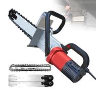 Electric Concrete Chain Saw 7800W/8800W, 350mm/480mm Cutting Depth, Handheld Wall Groove Machine with Water Pump, Includes 2 Chains and 2 Guide Bars