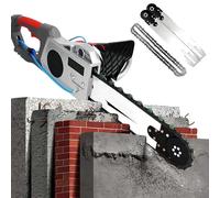 Electric Concrete Chain Saw, Handheld Brushless Chainsaw, Diamond Chain Wall Cutter for Slotted Rebar, Marble, Bricks (14 inch Blade)