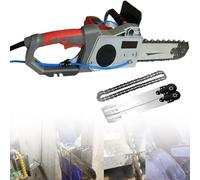 Electric Concrete Chain Saw, Handheld Mini Chainsaw Wall Cutter with Water Fed Dust Suppression for Granite Reinforced Concrete Cutting Depth 14 inch