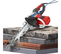 Electric Concrete Chain Saw, Wall Grooving Cutting Machine with Water Dust Suppression for Brick, Granite, Marble, Concrete Slotting, 48cm Cutting Depth