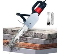 Electric Concrete Chain Saw with Diamond Chain, Brushless Motor for Wet Wall Groove Cutting, Includes 2 Diamond Chains and Guide Bars