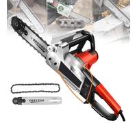 Electric Concrete Chain Saw with Water Fed Dust Suppression, Handheld Diamond Chain Wall Cutter for Granite and Reinforced Concrete