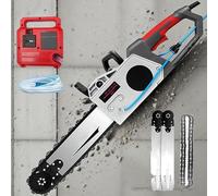 Electric Concrete Chain Saw with Wet Water Dust Removal, Brushless Diamond Wall Cutter for Granite and Reinforced Concrete