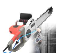 Electric Concrete Chainsaw - 5800W/6500W Concrete Cutter Saw, 35cm/48cm Max Cutting Depth, Handheld Electric Diamond Chain Wall Cutter with Water-Fed Dust Suppression
