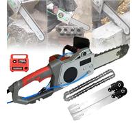 Electric Concrete Chainsaw, 5800W/6500W Concrete Cutting Chain, Diamond Concretes Cutting Chain, 13In/18In Brick Cuttings Machine, Wall Chaser, with 2 Chains/2 Guide Bar, for Cutting Concretes (35cm)