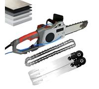 Electric Concrete Chainsaw, Handheld Diamond Chain Wall Cutter with 2 Chains and Guide Bars for Granite & Reinforced Concrete, 350mm Blade Length