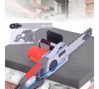 Electric Concrete Chainsaw Wall Cutter Machine,6500W Hand Held Cutting Chain Saw with Water Supply,19" Cutting Depth,6000 RPM,Dust Suppression System for Granite,Reinforced Concrete(48cm,1*Blade)