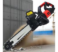 Electric Concrete Cutter Saw, Dust-Free Wall Chaser with 2 Chains/2 Guide Bar, 350mm/480mm Cutting Depth, for Granite, Reinforced(8800w)