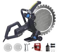Electric Concrete Cutter Saw with Water Dust Suppression for Brick and Granite Cutting, 4500W Power, 16.14" Blade, 31cm Depth