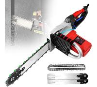 Electric Concrete Cutters Wall Cutting Tool for Deep Cuts ToChange Doorways,Remodeling of Old Houses, Saw 350mm/480mm Depth,with 2 Diamond Chain & Guide Bar(6500W)