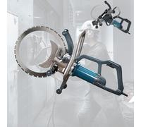 Electric Concrete Cutting Machine, 8800W Wall Cutter with Rolling Pulley, 290mm Cut Depth, Blade Included for Cutting Brick, Granite, and Concrete Walls
