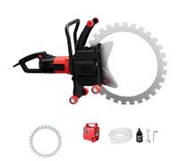 Electric Concrete Cutting Saw, 9800W, Adjustable Depth 12/16/20 Inches, Handheld for Cutting Granite, Steel Bars, and Stone, Heavy Duty Reinforced Design