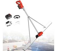 Electric Concrete Finishing Tool, Power Screed with 59" Blade Bull Float Finisher Set, Lithium Battery Concrete Trowel, Includes 2 Batteries