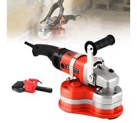 Electric Concrete Grinder, Adjustable Speed Floor Polisher for Stone Marble Tile Cement Grinding Cleaning, 3 Diamond Wheels