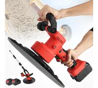 Electric Concrete Grinder and Wall Sander - Adjustable 6-Gear Speed for Smoothing, Polishing, and Extended Reach on Walls, Ceilings, Floors in Home and Construction