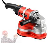 Electric Concrete Polisher with Adjustable Speed and Dust Extraction Shroud for Stone, Concrete, Marble, and Granite