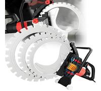 Electric Concrete Ring Saw - 8900W Toroidal Wall Cutting Saw with Water Fed Dust Suppression, Includes Pump and Blade for Stone, Rebar, and Brick Wall Cutting