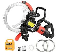 Electric Concrete Ring Saw, 9500W Toroidal Concretes Cutter with Water Fed Dirt Suppression, Wall Groove Circular Cutting Machine, Brushless Motor, for Brick, Concrete, Marble, Rebar