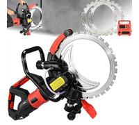 Electric Concrete Ring Saw with Water Fed Dust Suppression, 29cm Cutting Depth for Granite, Porcelain, and Stone