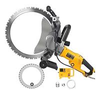 Electric Concrete Ring Saw with Water Fed Dustproof System, 2200 RPM Brushless Motor for Wall Groove Chasing and Cutting, Max Depth 11.4 inches