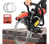 Electric Concrete Saw 16 Inch, 9500W/12000W Wall Cutter with Wet Dust-Free System, Cut Depth 11.4 Inch, Includes 2 Saw Blades for Precision Cutting