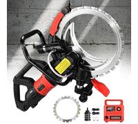 Electric Concrete Saw 16'' with Water Cooling, 8980W Dust Suppression Ring Cutter, Includes Spare Blade for Cutting Granite, Brick, Stone, Marble, Concrete