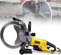 Electric Concrete Saw 5000W Brushless, 2200rpm Wall Cutting Machine, Dust-Free Grooving, 29cm Cut Depth for Stone, Brick, Granite