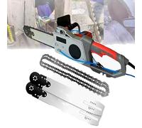 Electric Concrete Saw 5800/6500W Chain Type Handheld Wall Cutter with Water Fed Dust Suppression Chains/Guide Bar for Cutting Steel Bars Marble(480mm)