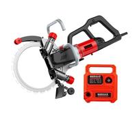 Electric Concrete Saw, 8800W Brushless Circular Cutter, 270/300MM Cut Depth, 3000 RPM, Wall Chaser Cutting Machine for Granite & Stone