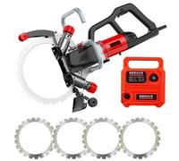 Electric Concrete Saw, 8800W Brushless Circular Cutter, 270/300MM Cut Depth, 3000 RPM, Wall Chaser Cutting Machine for Granite & Stone