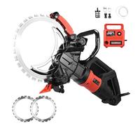 Electric Concrete Saw, 9500W 16-Inch with Water Fed Dust Suppression, 11.8” Cutting Depth, Includes 2 Blades for Stone, Marble, Bricks & Concrete