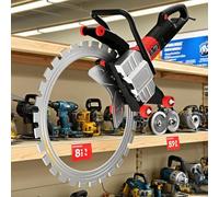 Electric Concrete Saw 9800W, 16" Wall Cutting Saw with Dust Suppression, Cut Depth 11.81", High Strength Diamond Blade for Granite, Stone, Brick, Marble, Concrete