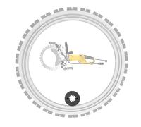 Electric Concrete Saw Blades, Toroidal Design, Cutting Depth 290mm/390mm, Ideal for Reinforced Concrete, Precast Panels, Granite, Quartz, and Marble
