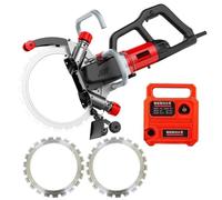 Electric Concrete Saw Brushless Circular Cutter, 8800W Wall Chaser, 270/300 MM Cut Depth, 3000 RPM, Groove Cutting Machine for Granite and Stone