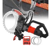 Electric Concrete Saw, Brushless Circular Groove Cutting Machine with Blade, 8980W, 290 MM Cut Depth, 3000 RPM, Wall Chaser Cutter for Granite and Stone