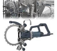 Electric Concrete Saw, Brushless Wall Grooving Machine with Water Fed Dust Suppression, 27cm Cutting Depth for Granite, Stone, Brick, Marble